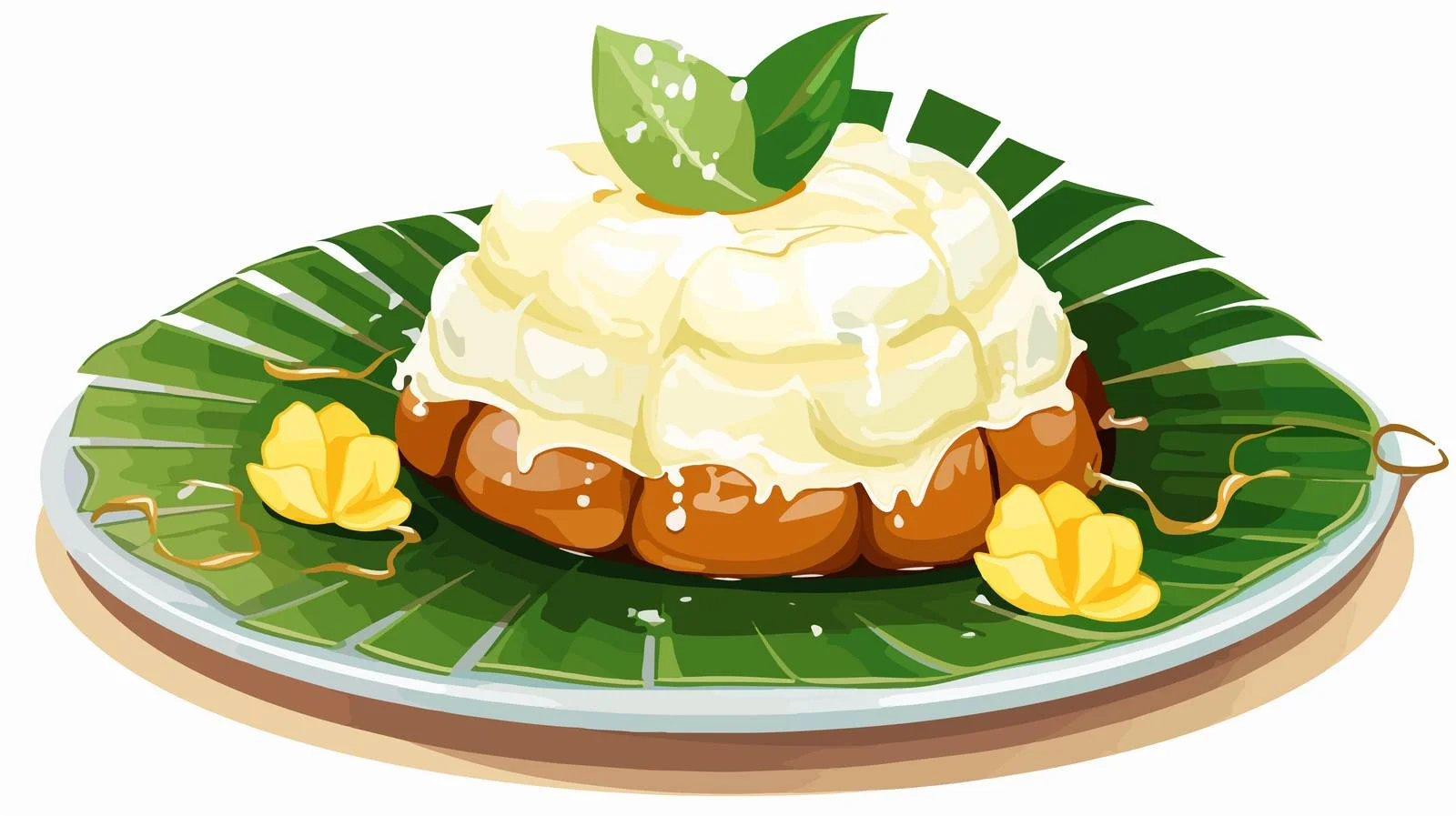 Delicious Indonesian Kue Mangkok Cake — free download from Dotvec