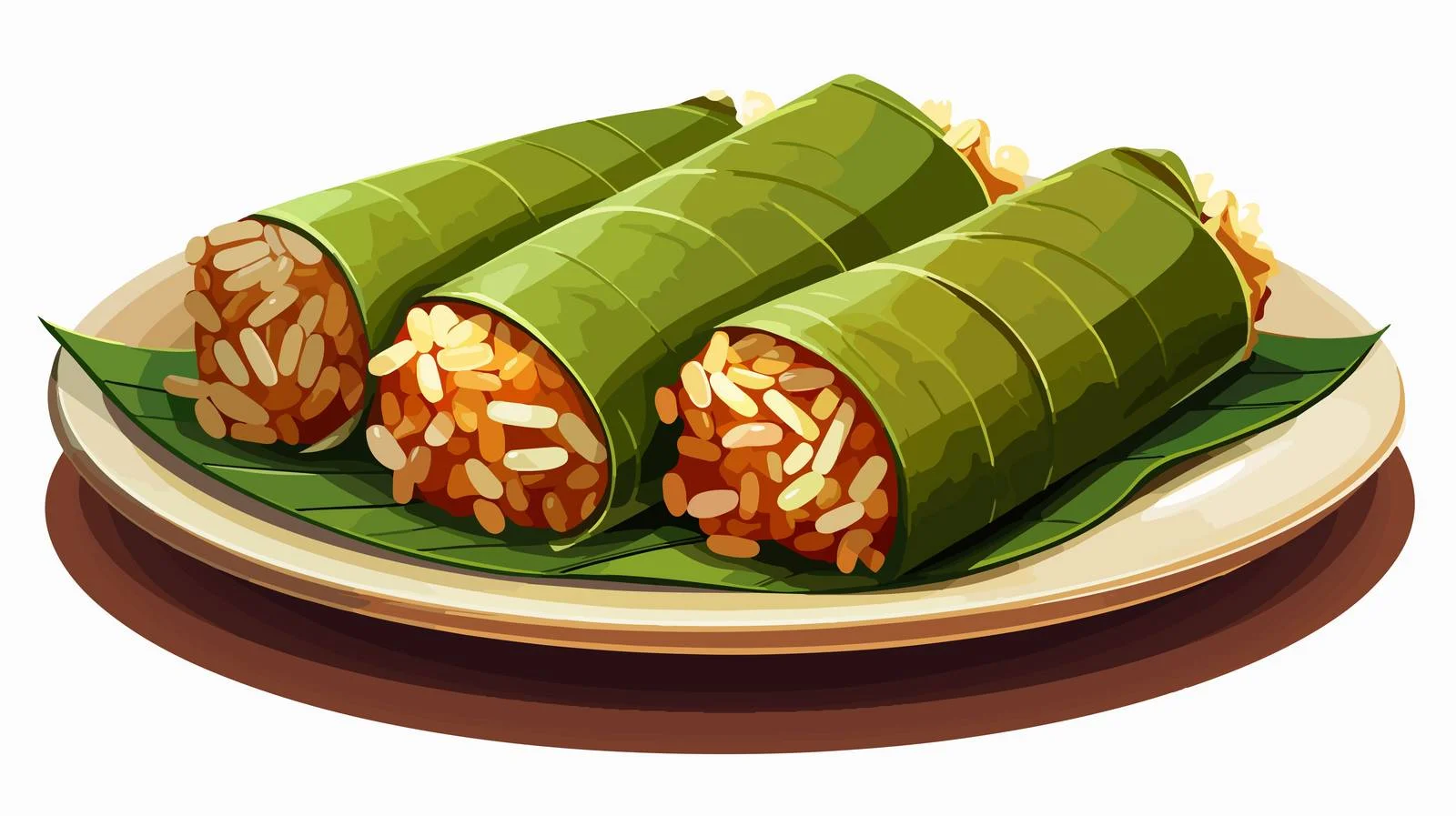 Delicious Lontong: Indonesian Snack Delight — free download from Dotvec