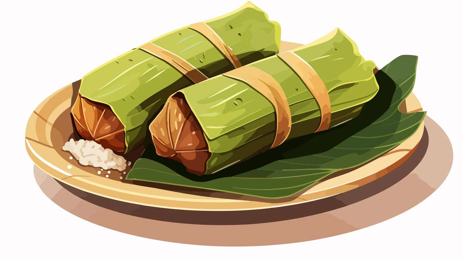 Delicious Indonesian Lontong Snack — free download from Dotvec