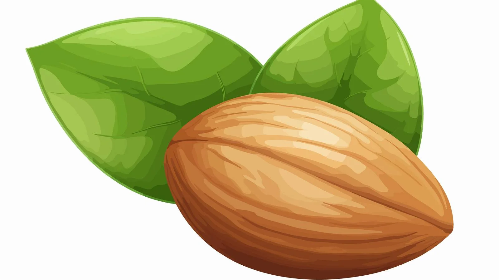Delightful Almond Nut and Leaf Composition — free download from Dotvec