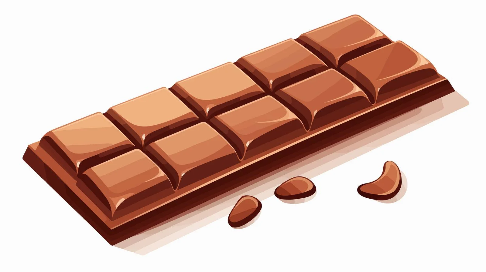 Delightful Chocolate Bar Vector Illustration — free download from Dotvec