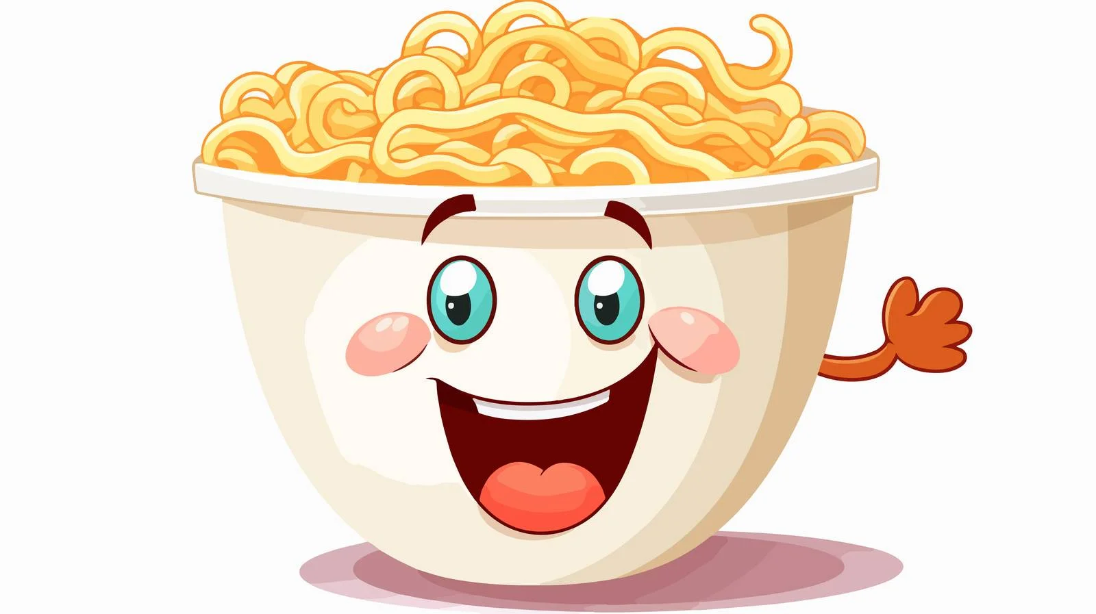 Delightful Cup Noodle Vector Illustration