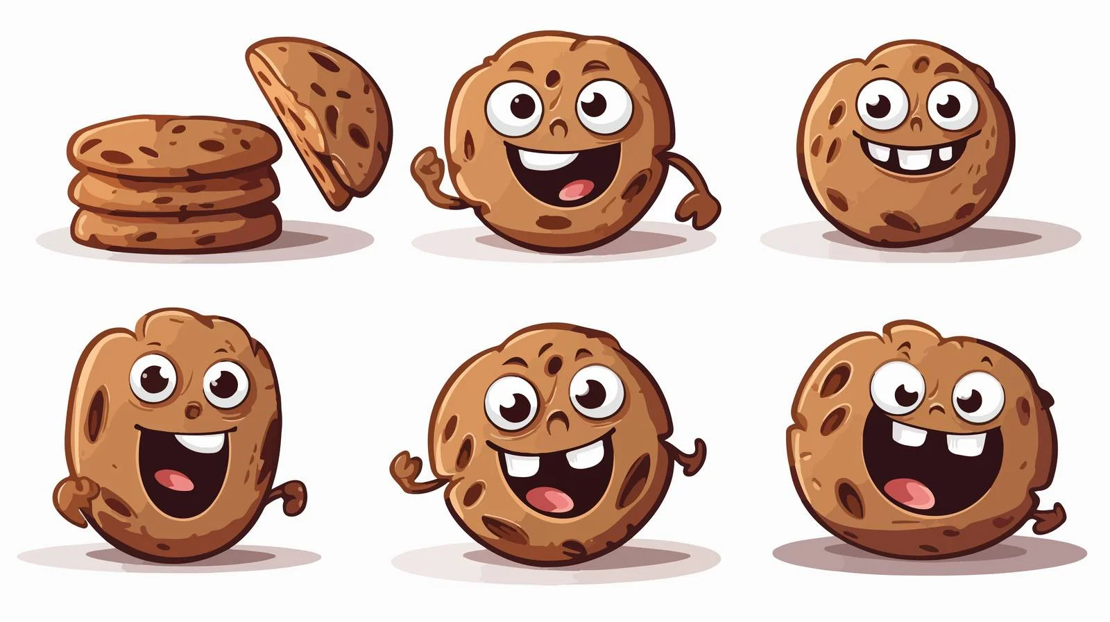 Yummy Chocolate Biscuits Vector Illustration — free download from Dotvec