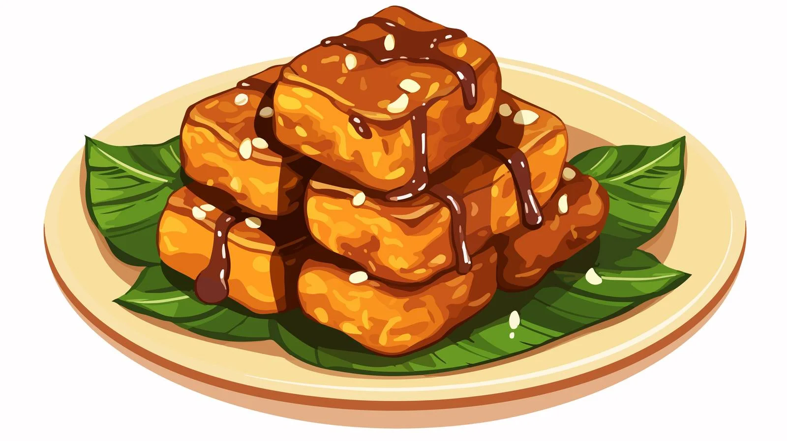 Delicious Indonesian Bika Ambon Snack — free download from Dotvec