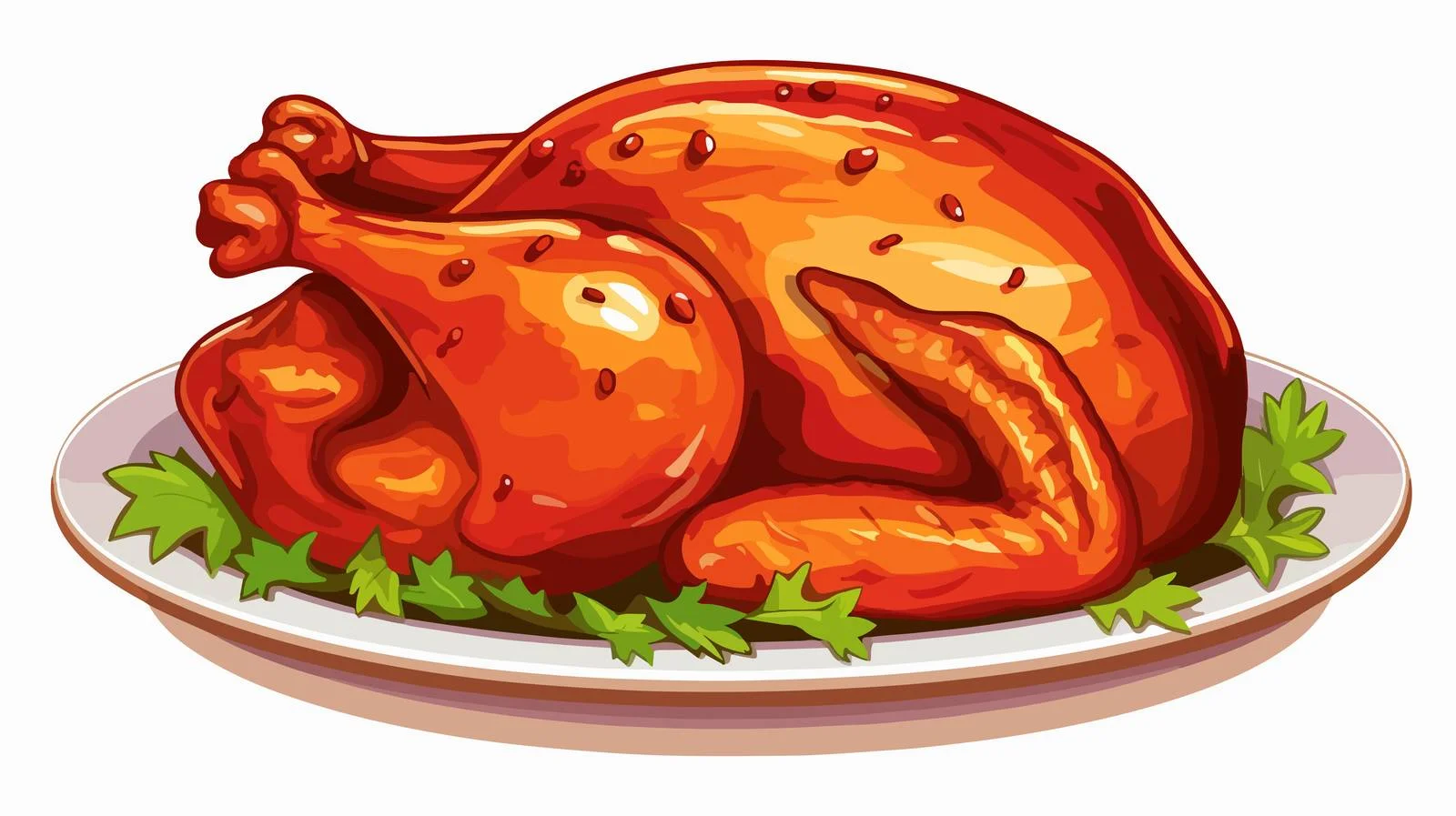Delicious Turkey Meat Vector Illustration — free download from Dotvec
