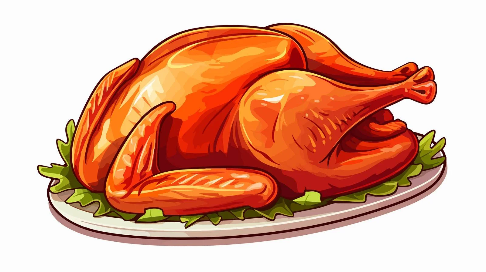 Delicious Turkey Meat Vector Illustration — free download from Dotvec