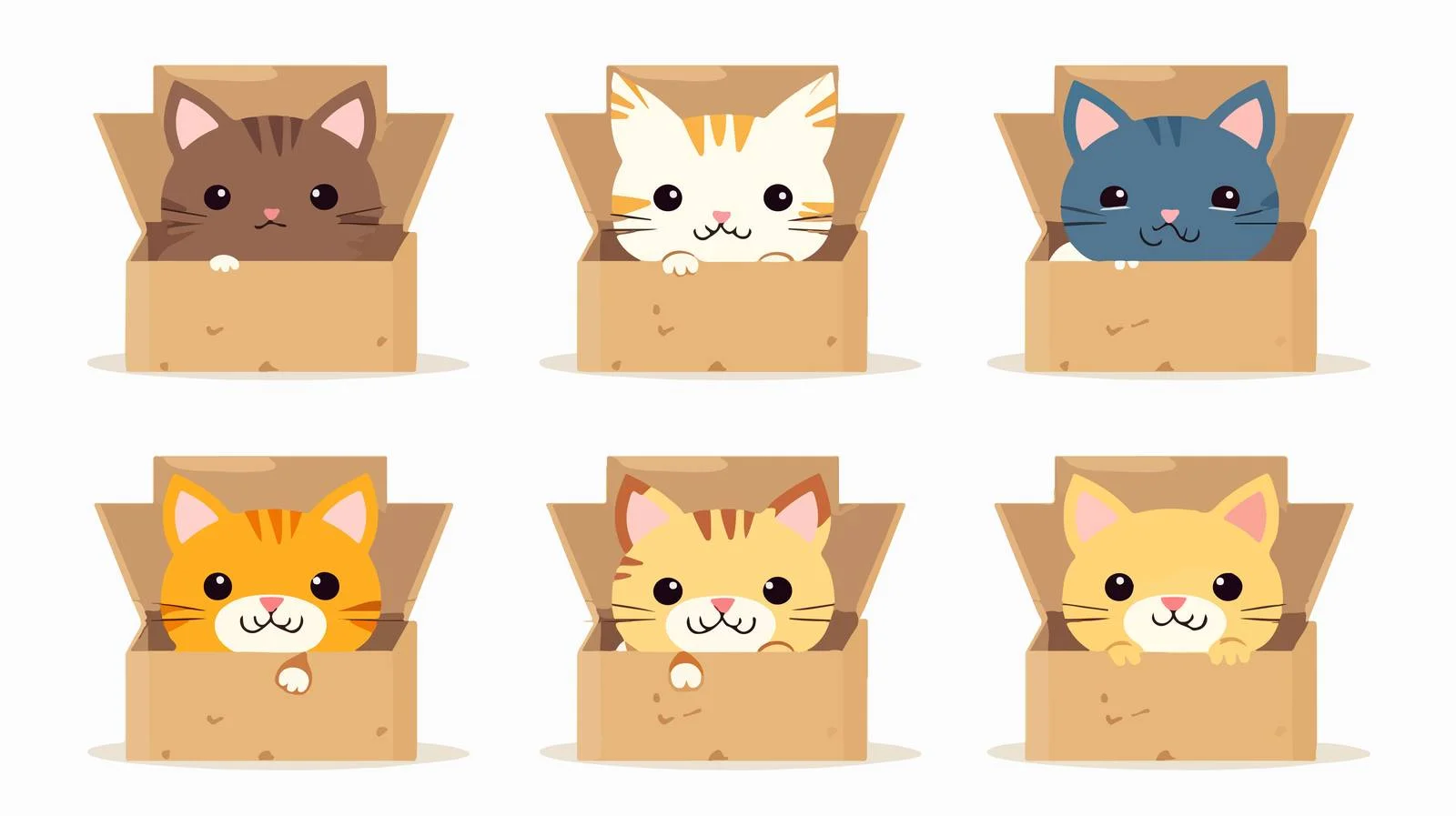 Amusing irate feline in boxed collection — free download from Dotvec