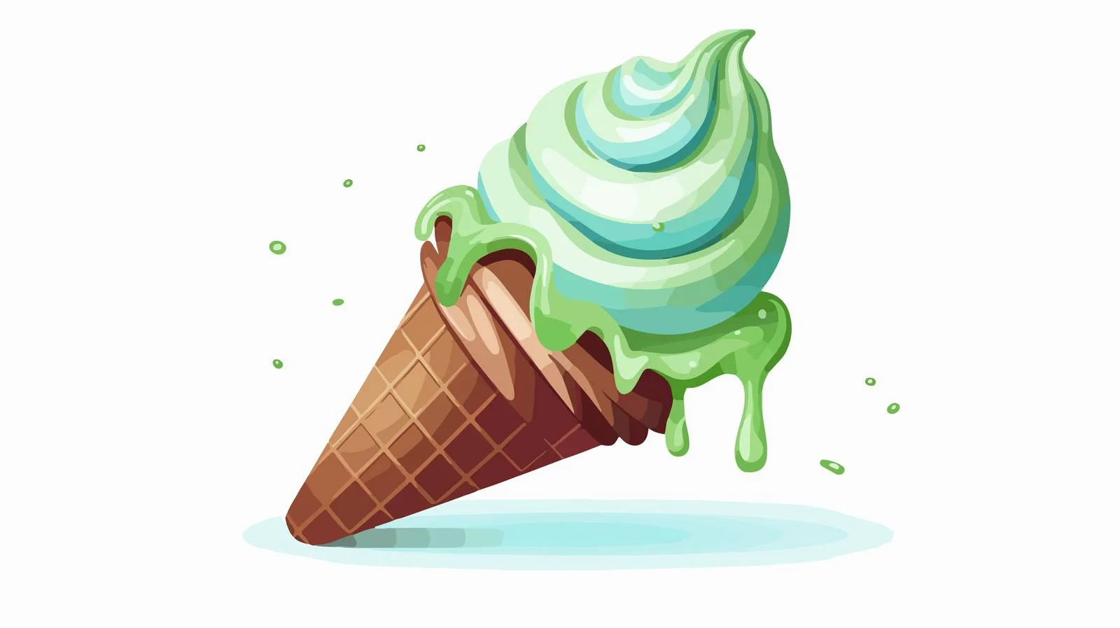 Colorful Ice Cream Mishap — free download from Dotvec
