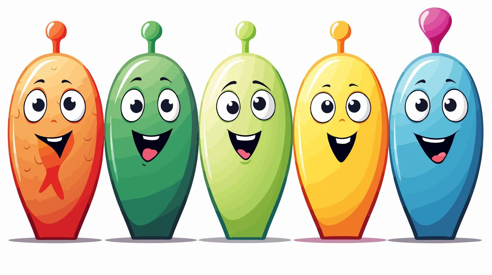 Whimsical Bowling Pin Character Vector Illustration — free download from Dotvec