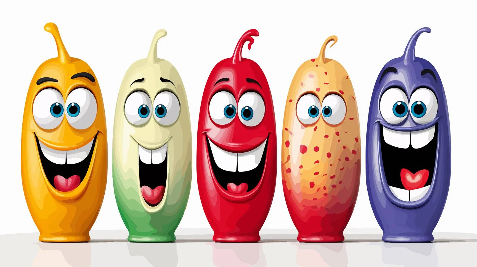 Playful Bowling Pins Cartoon Character — free download from Dotvec