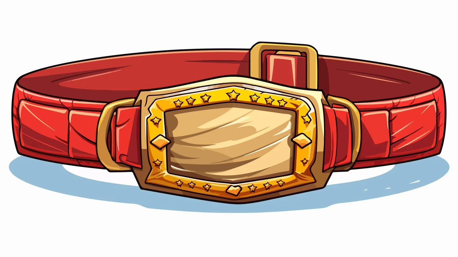Cartoon Boxing Champion Belt – free victor image from Dotvec