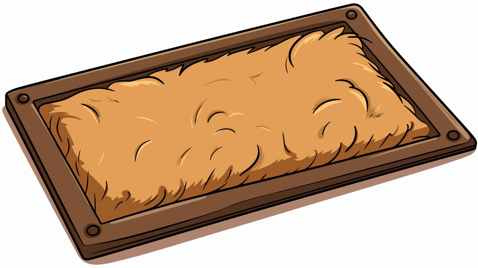 Cartoon Style Brown Doormat Vector Illustration — free download from Dotvec