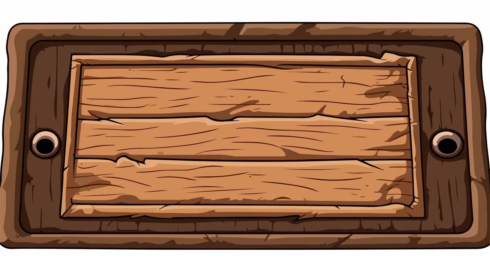 Cartoon-Style Brown Doormat Vector Illustration — free download from Dotvec