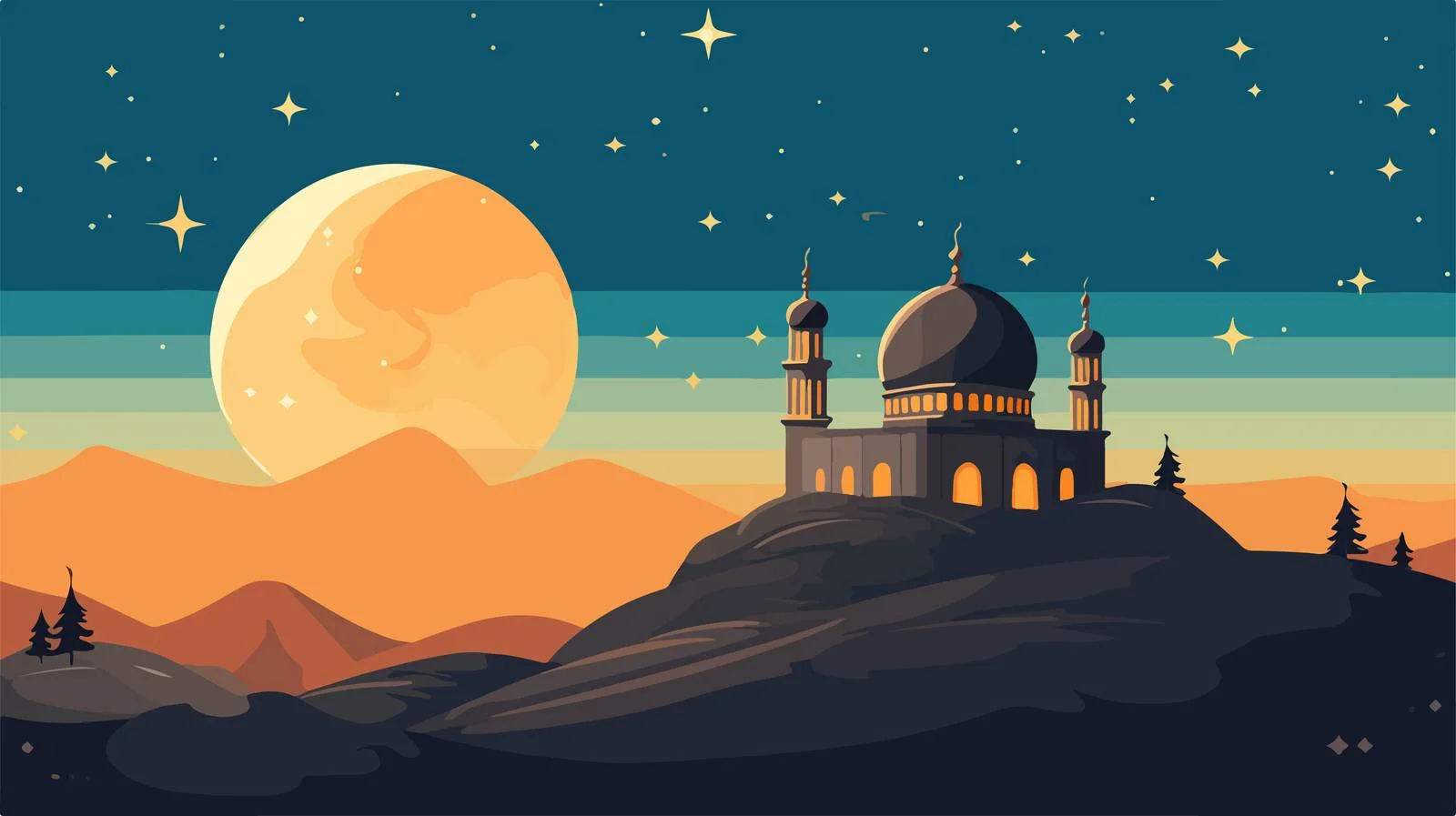 Quirky Mosque Hill View — free download from Dotvec
