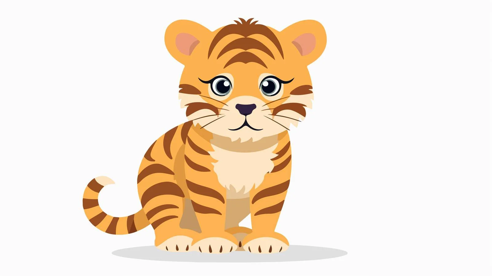 Playful Tiger Animal Print Carpet Design — free download from Dotvec