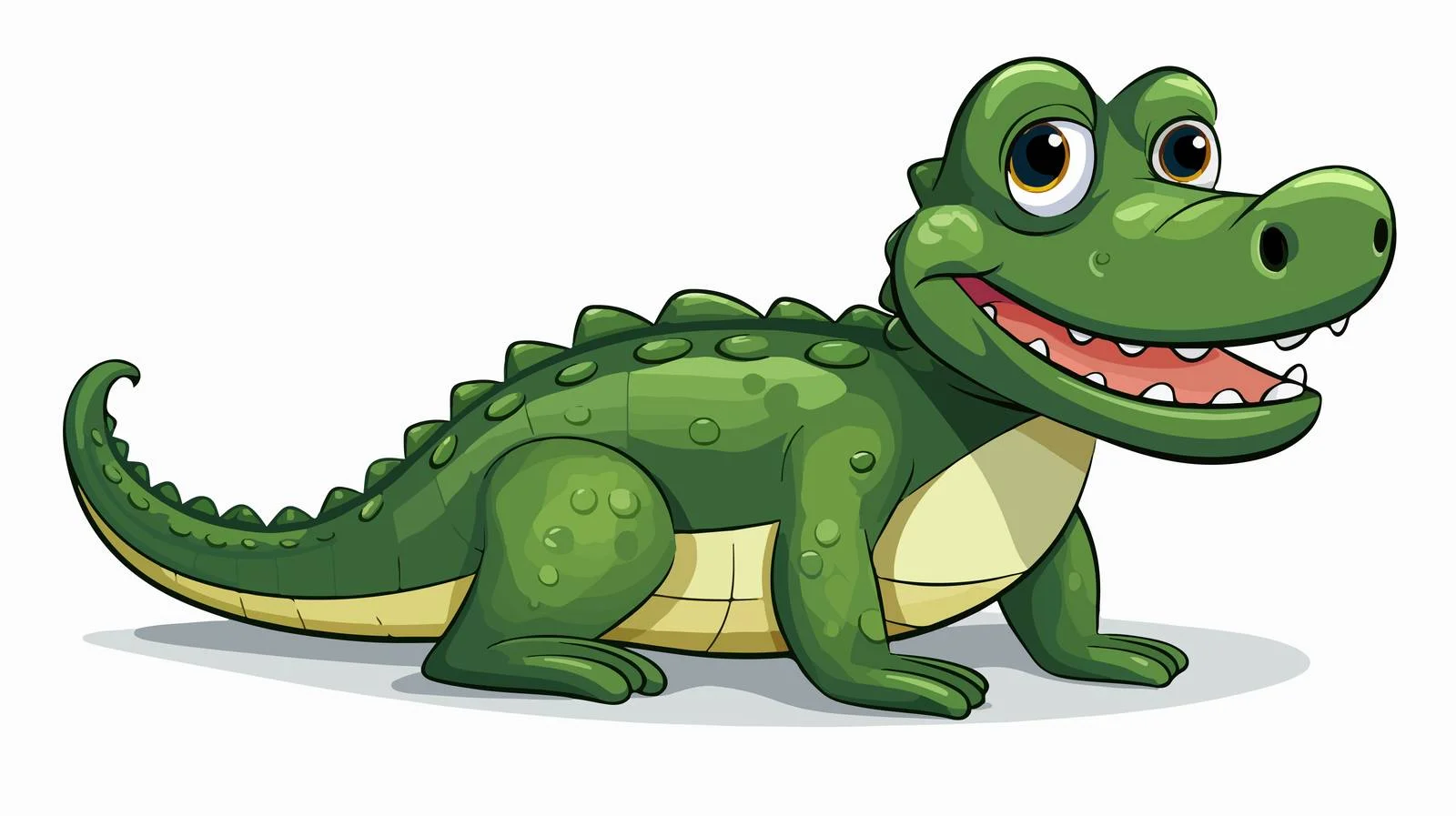 Cartoon Crocodile Vector Illustration — free download from Dotvec