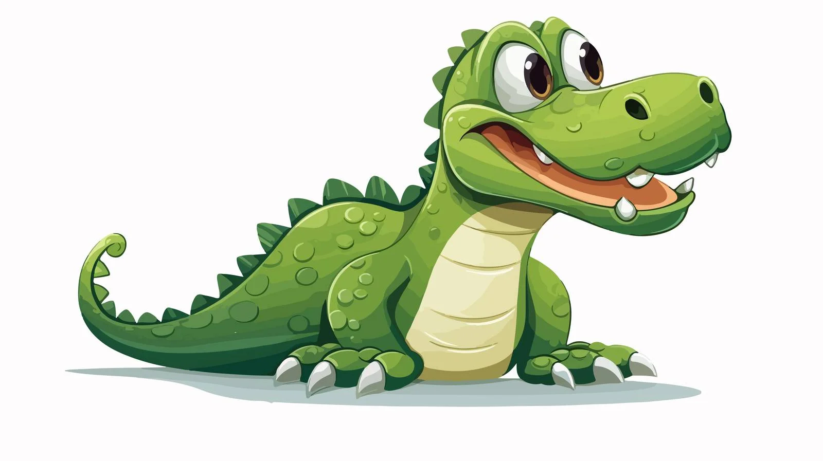 Playful Crawling Crocodile Vector Illustration — free download from Dotvec