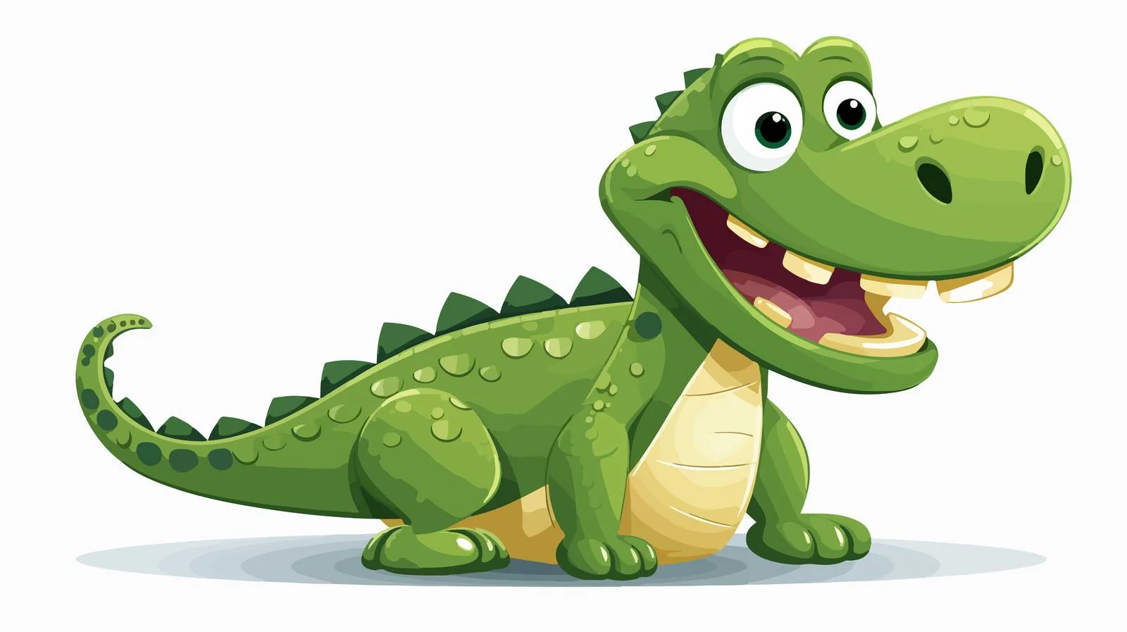Playful Crawling Crocodile Vector Illustration — free download from Dotvec