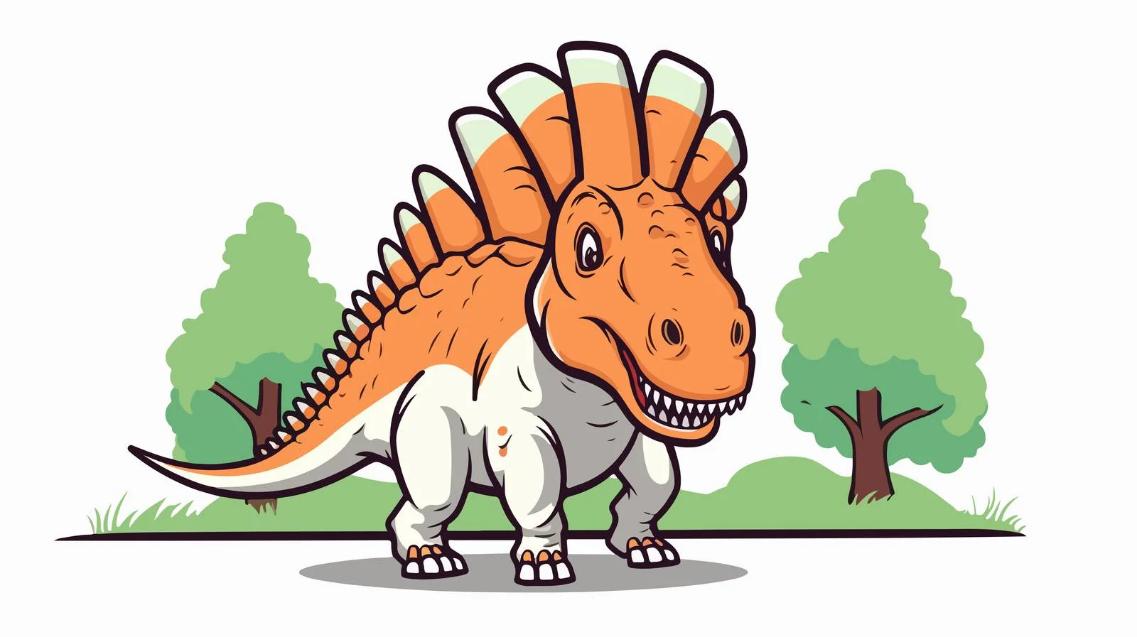 Cheerful Triceratops in Wild and Free Spirit — free download from Dotvec