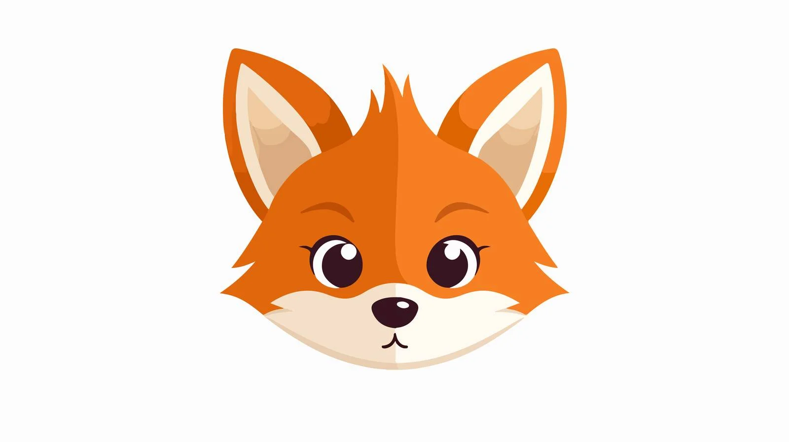 Playful Fox with Headband Smiling Closely — free download from Dotvec