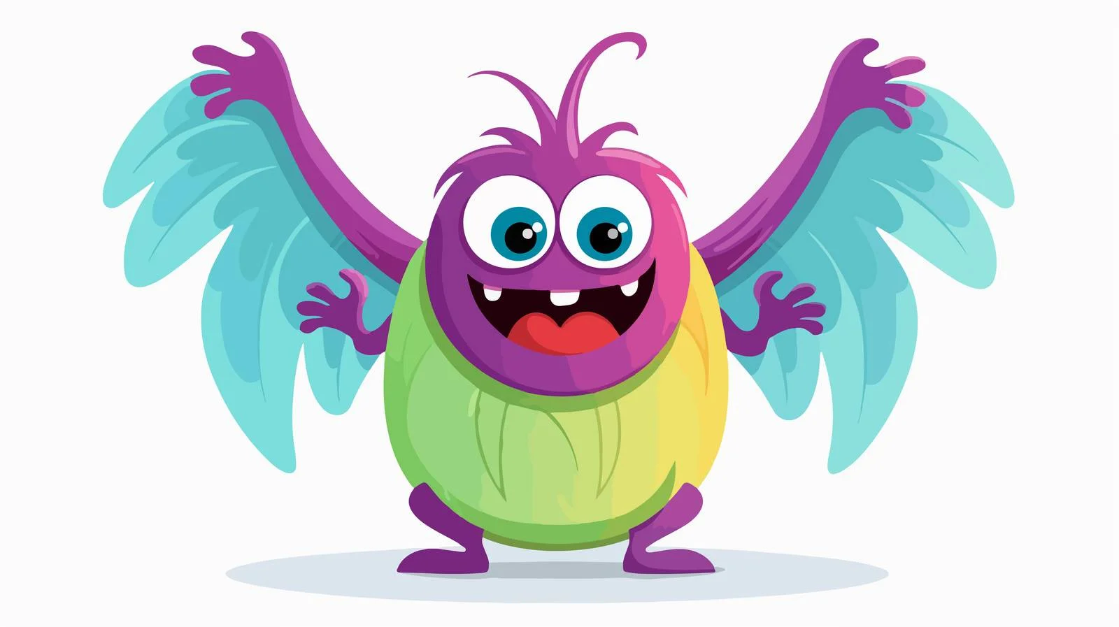 Joyful Extraterrestrial Mutant. Adorable Sci-Fi Creature — free download from Dotvec