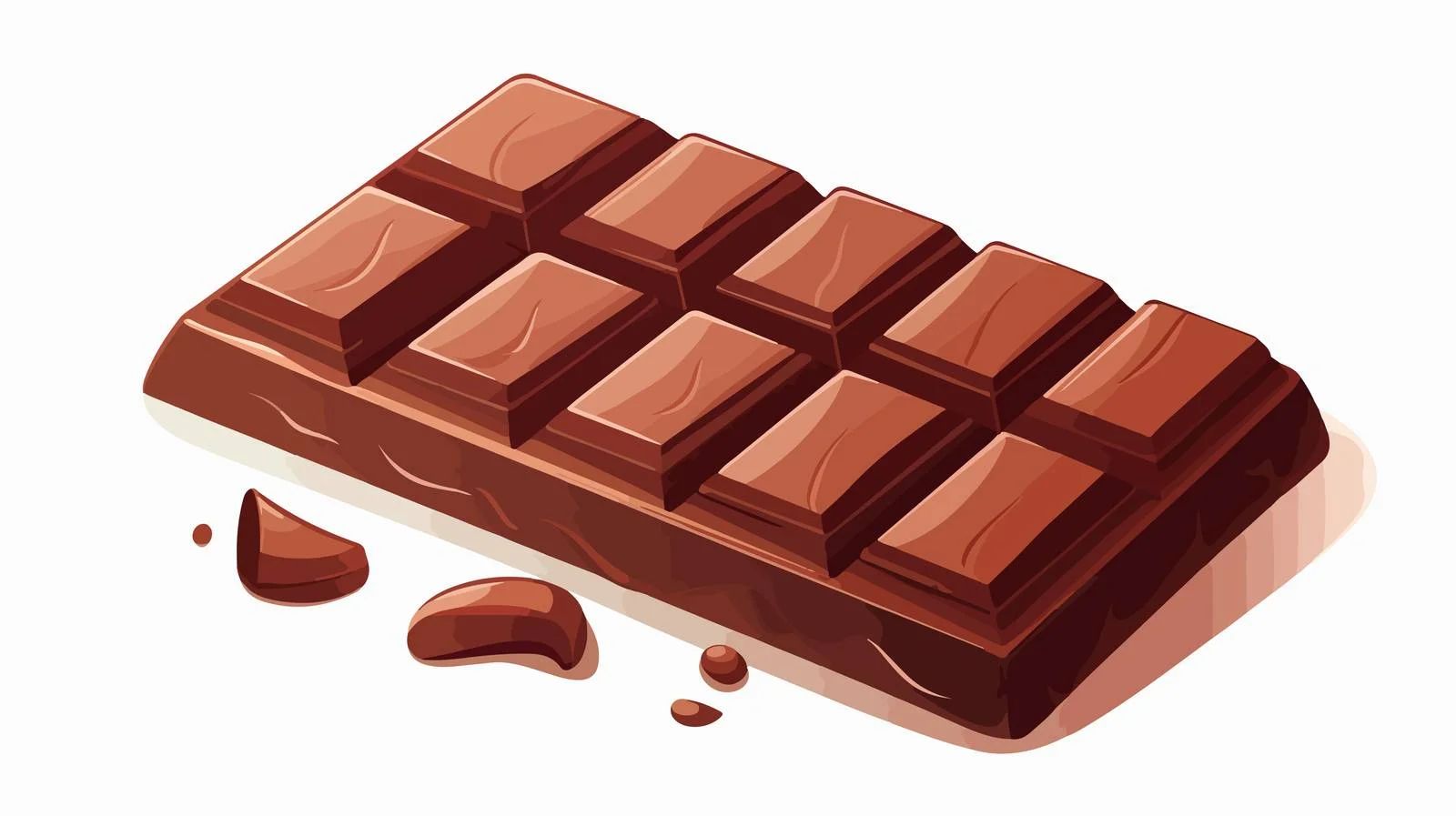 Cheerful Chocolate Bar Vector Illustration — free download from Dotvec