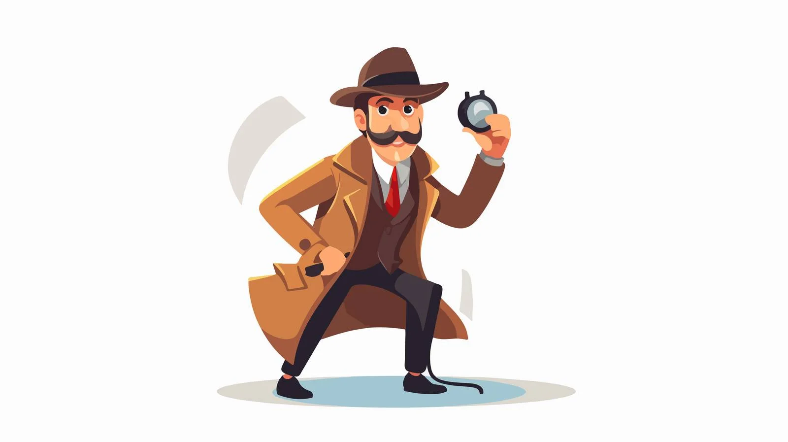 Humorous detective eavesdropping with spy gear — free download from Dotvec