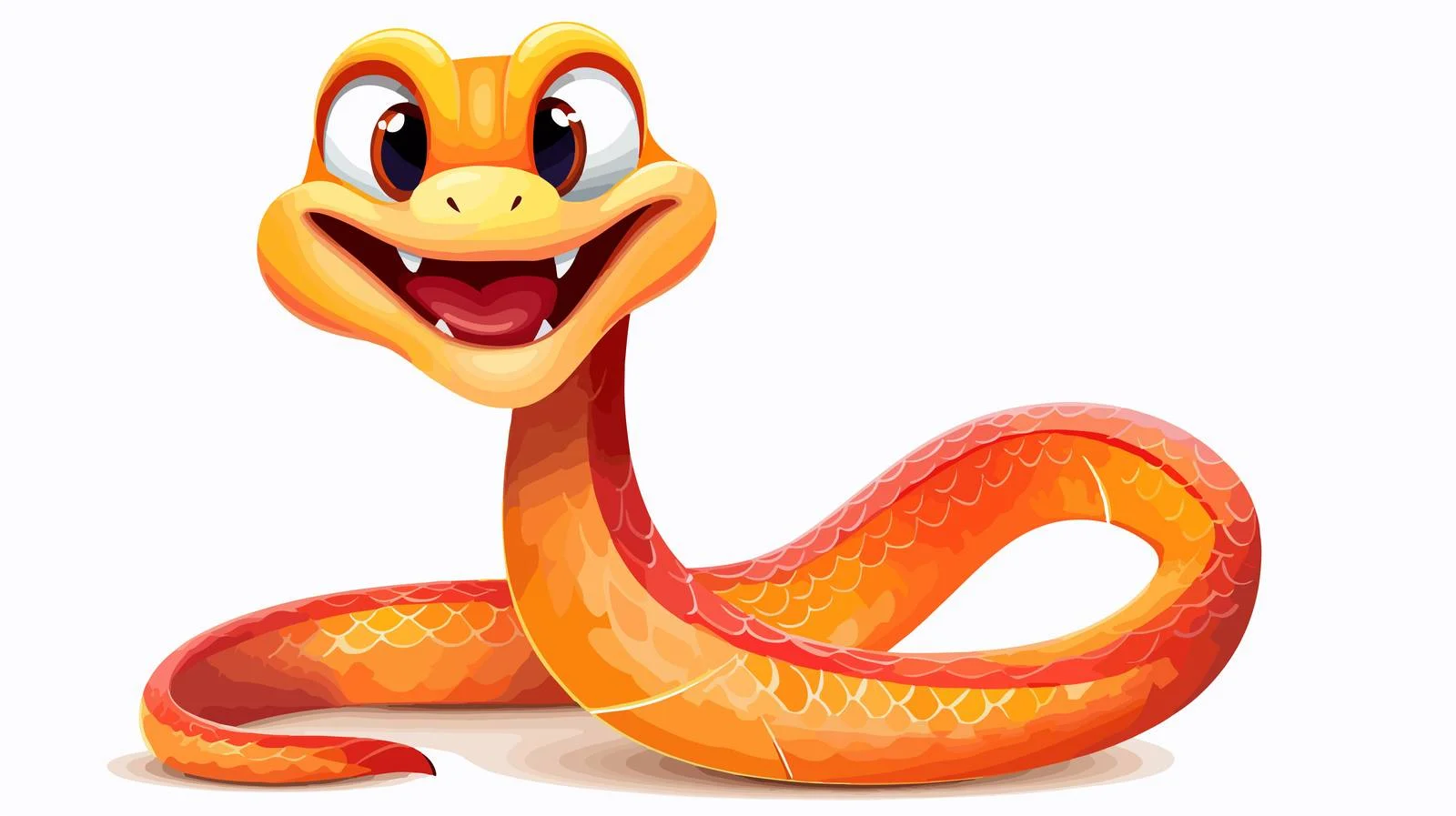 Striped Snake Cartoon Character — free download from Dotvec