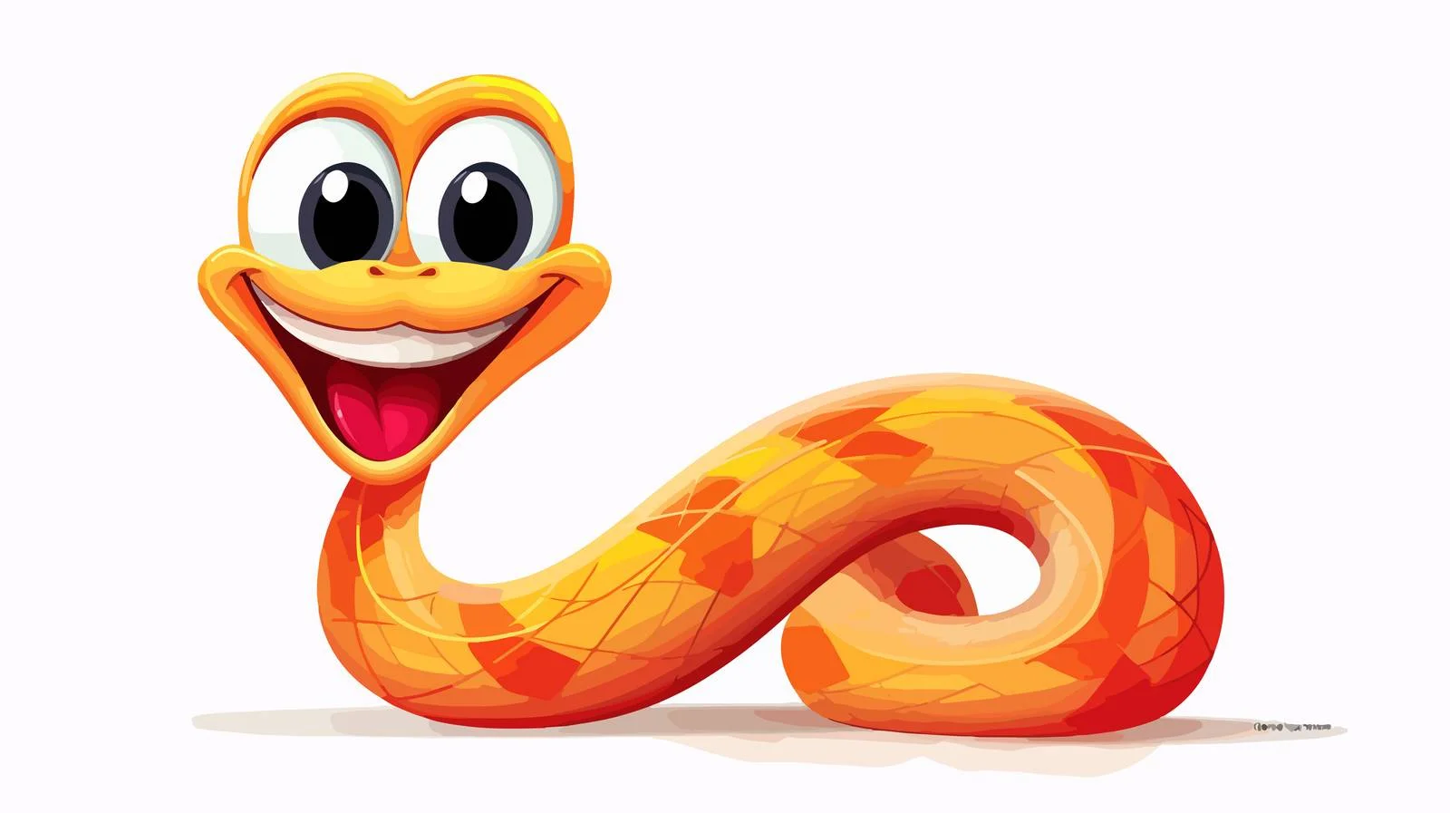 Funny Snake Cartoon Character Illustration — free download from Dotvec