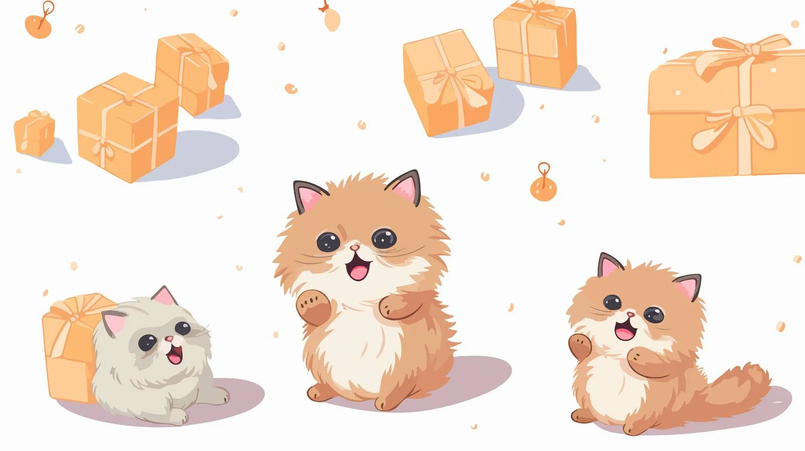 Playful Persian Cat Seamless Pattern — free download from Dotvec