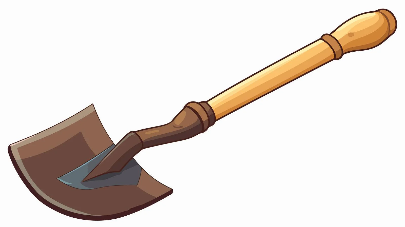 Whimsical Cartoon Shovel Vector Illustration — free download from Dotvec