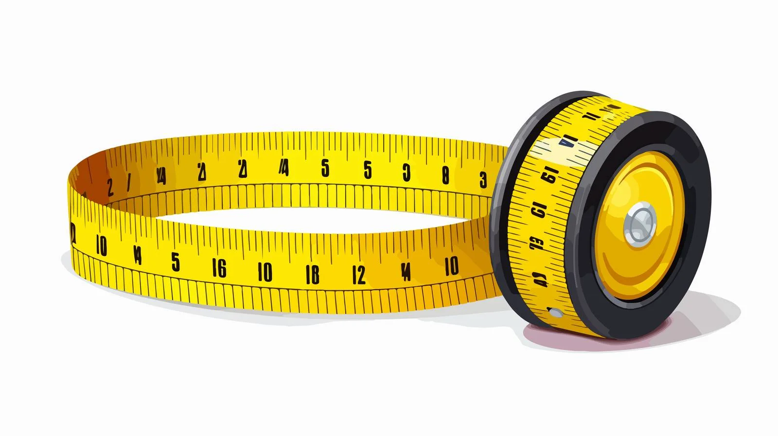 Humorous Body Tape Measure Vector Illustration — free download from Dotvec