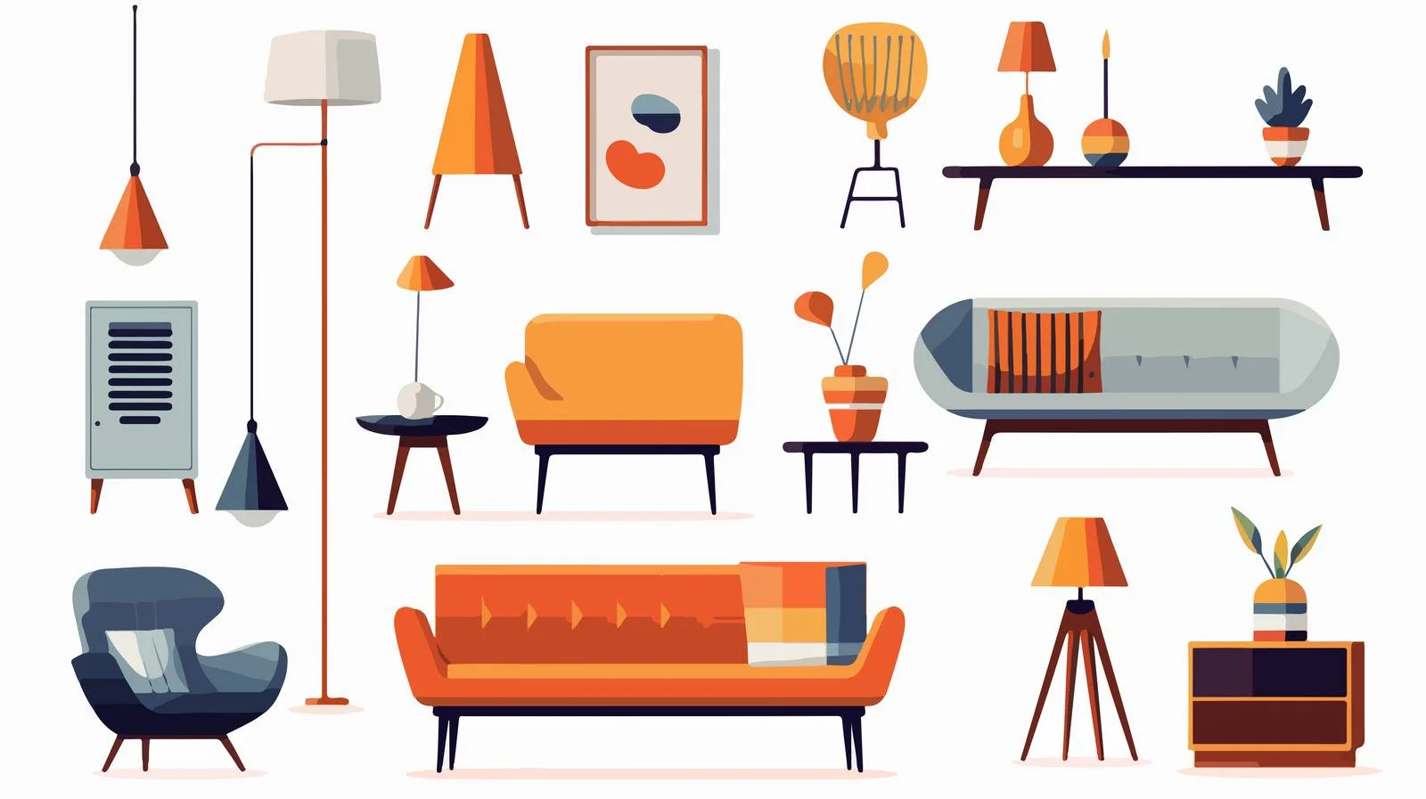 Elegant Furniture Set for Contemporary Home — free download from Dotvec