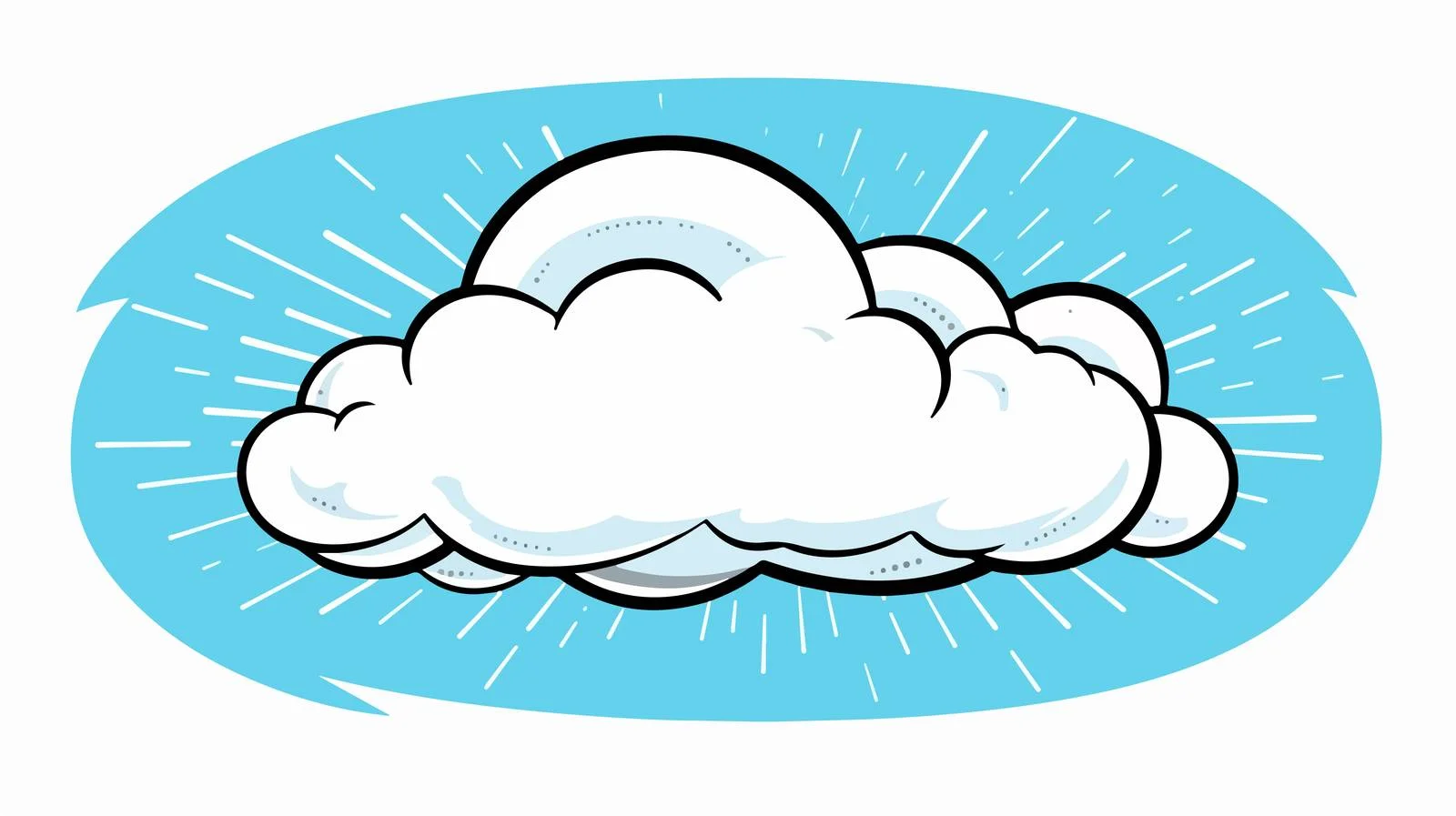 Hand-Drawn Cartoon Thought Bubble Symbol — free download from Dotvec