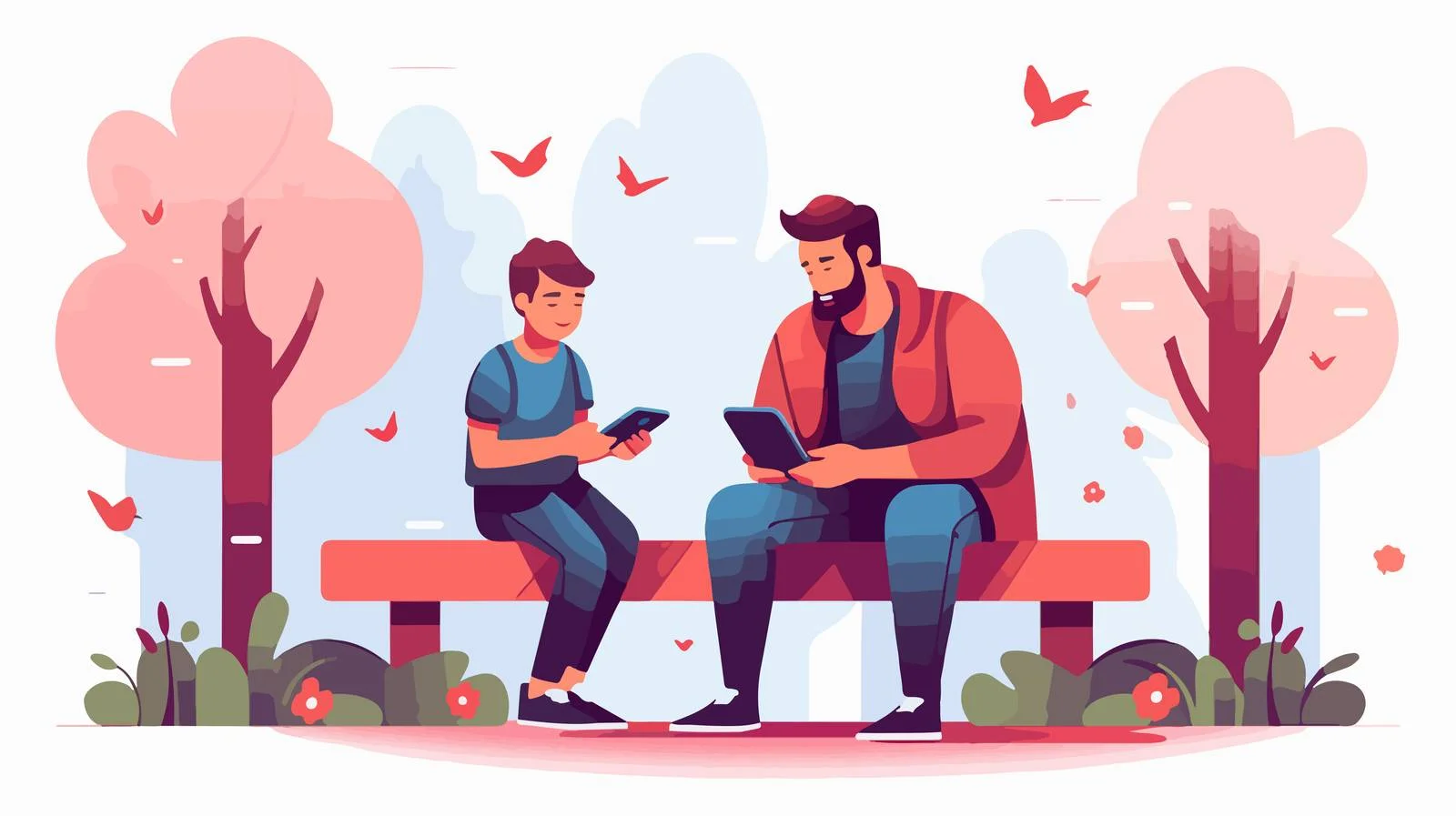 Modern Parent-Child Screen Interaction — free download from Dotvec