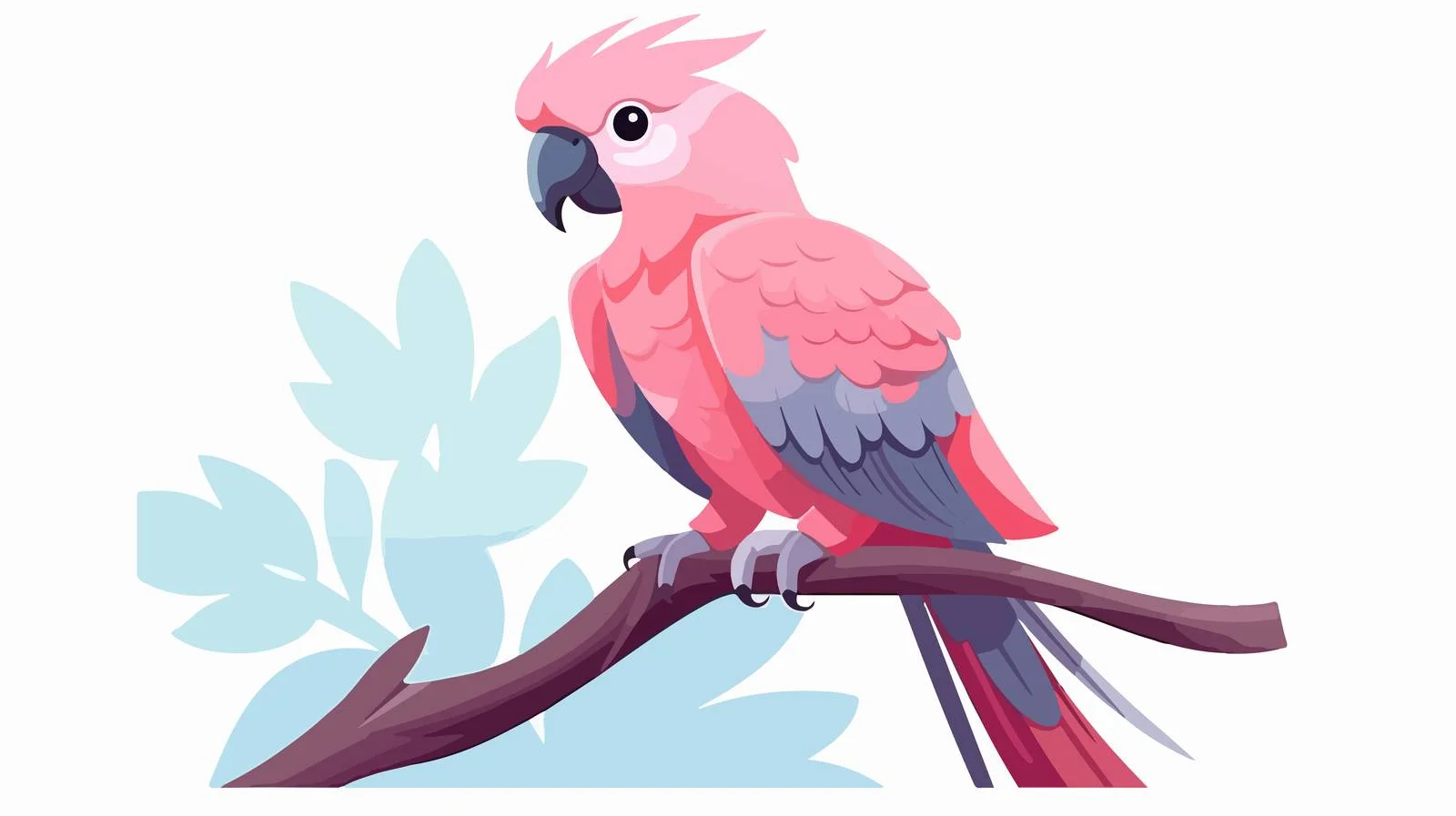 Elegant Galah Rose-Breasted Cockatoo in Pink — free download from Dotvec