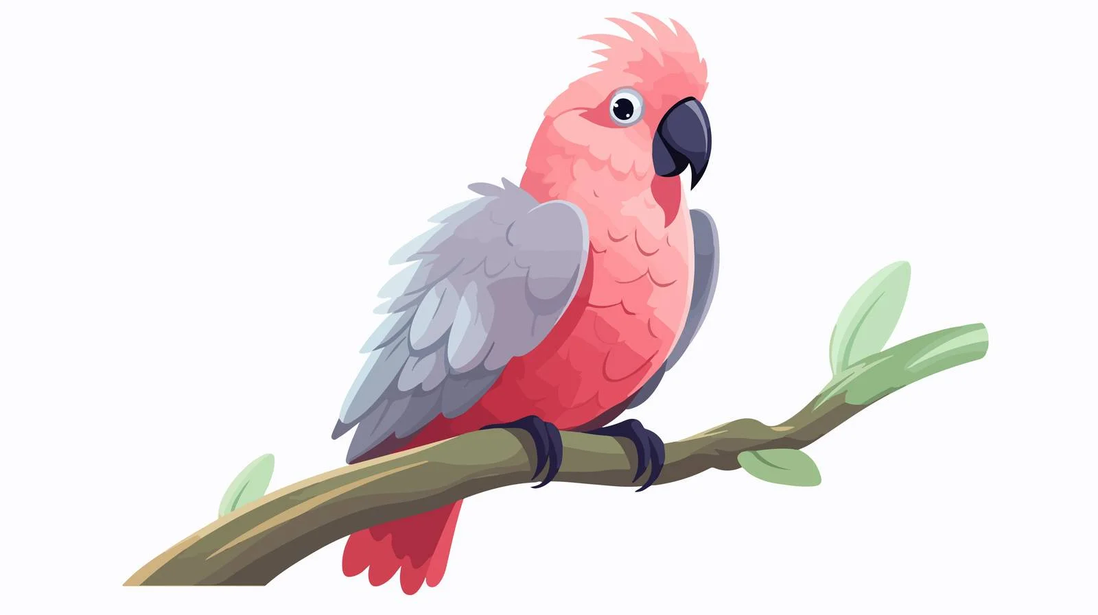 Majestic Galah Cockatoo with Pink Wings — free download from Dotvec