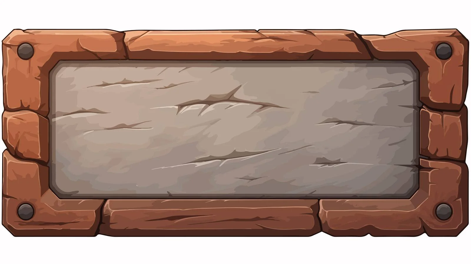 Stone Panel Plaque for Game Slider — free download from Dotvec
