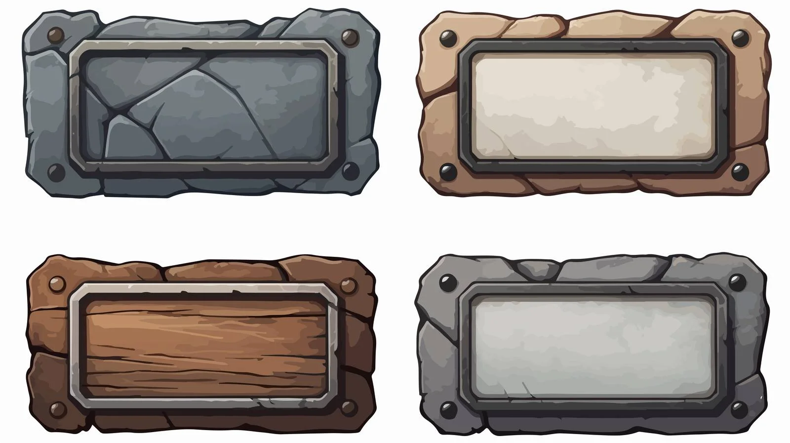 Interactive Stone Panel Plaque for Gaming — free download from Dotvec