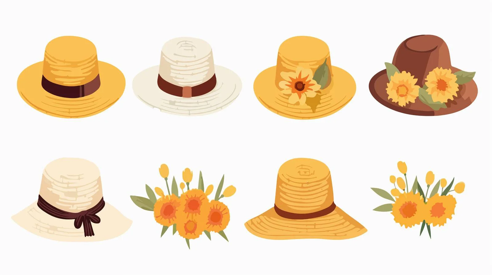 Rural Workers in Straw Hats — free download from Dotvec