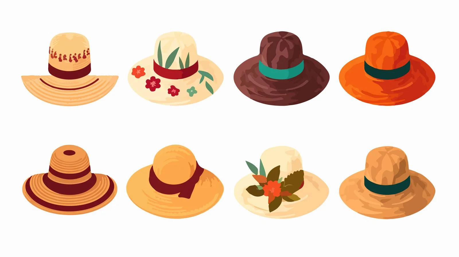 Field laborers in straw hats — free download from Dotvec