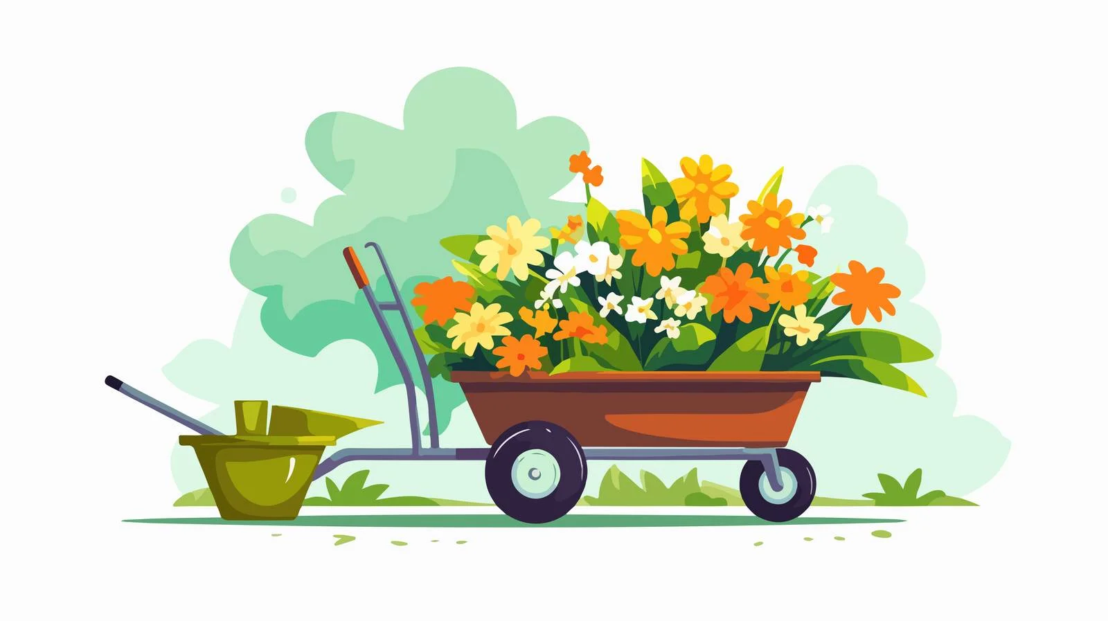 Professional Gardener Tending Summer Garden Outdoors — free download from Dotvec