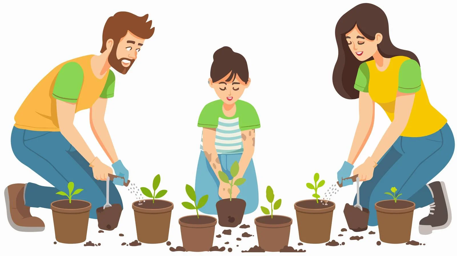 Watering Potted Plants After Planting — free download from Dotvec