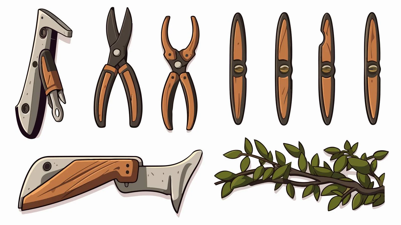 Pruning Shears for Gardening Decor — free download from Dotvec