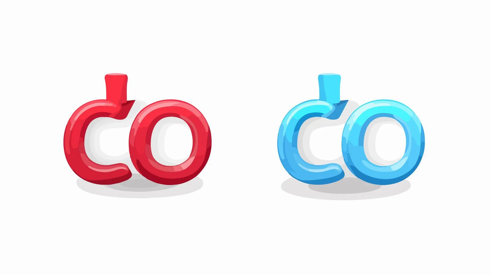 Carbon Dioxide 3D Icons Vector Illustration — free download from Dotvec