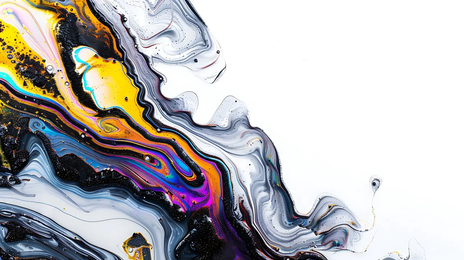 Reflective gasoline spill on asphalt road — free download from Dotvec