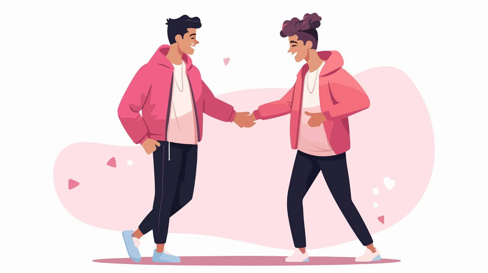 Romantic Gay Teenage Couple's Date Outing — free download from Dotvec