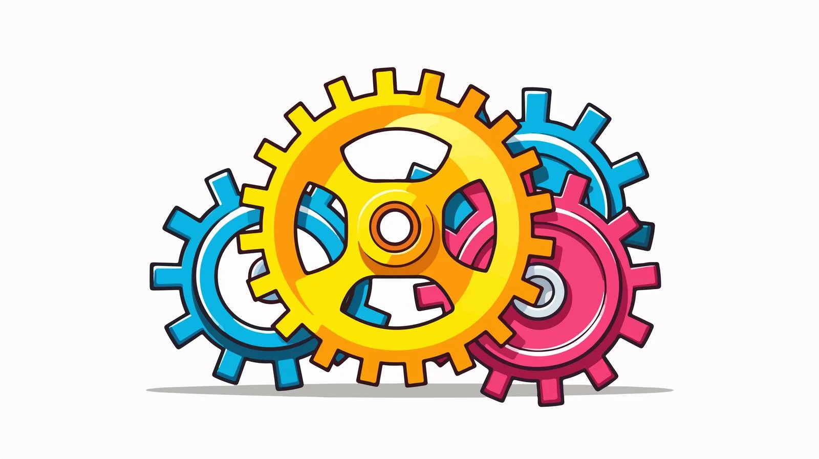 Continuous Running Gear Icon — free download from Dotvec