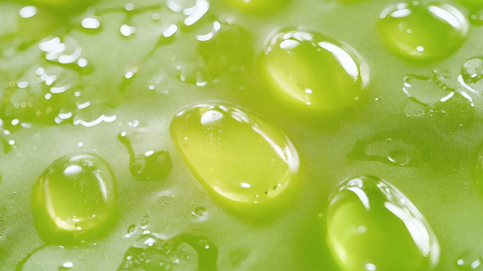 Vibrant Gel Drops on Green Background — free download from Dotvec