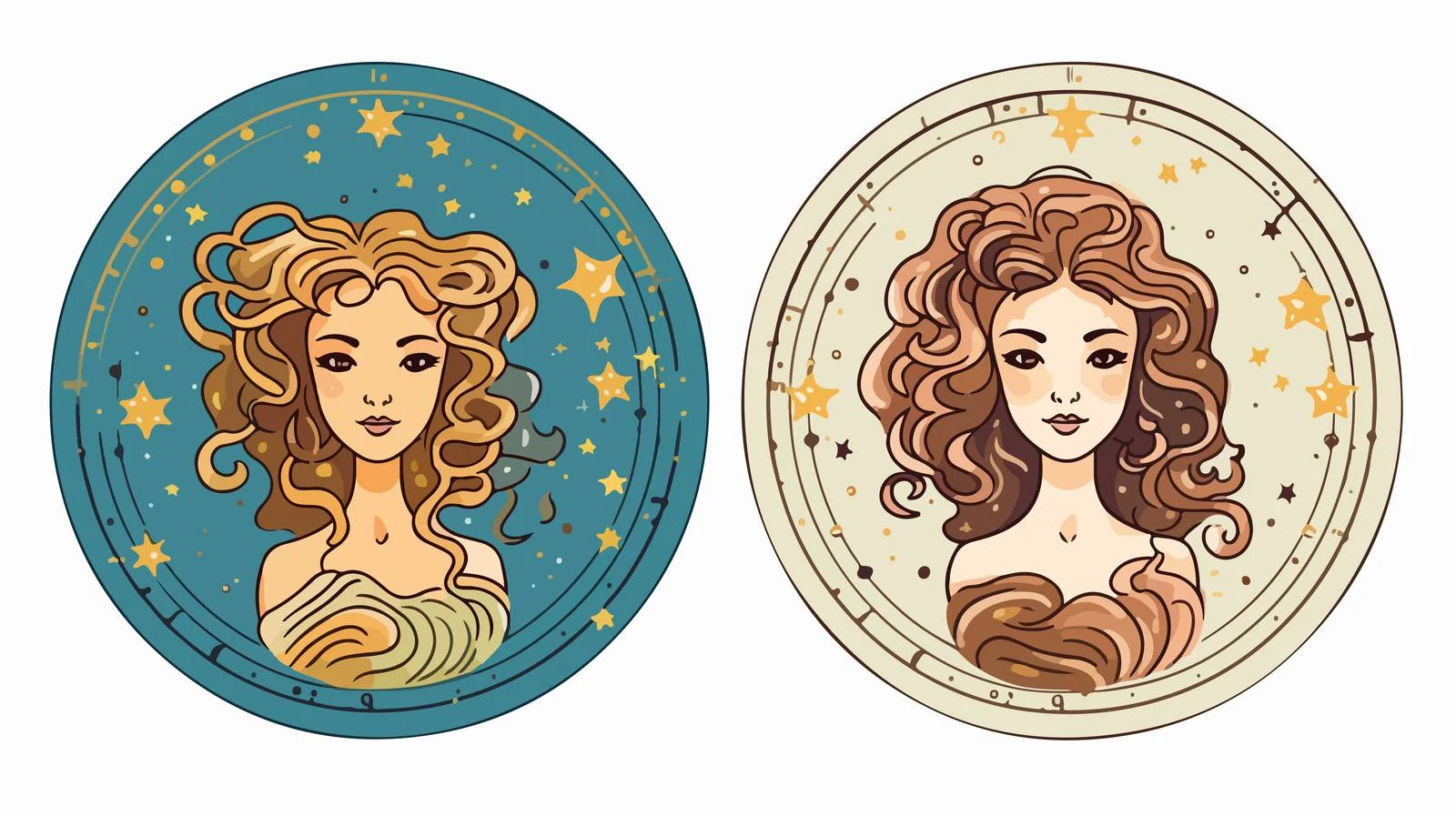 Gemini Zodiac Sign Constellation Circle — free download from Dotvec